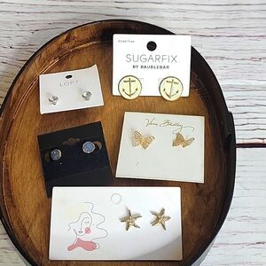 Earrings Bundle Five Pairs of Stud Earrings